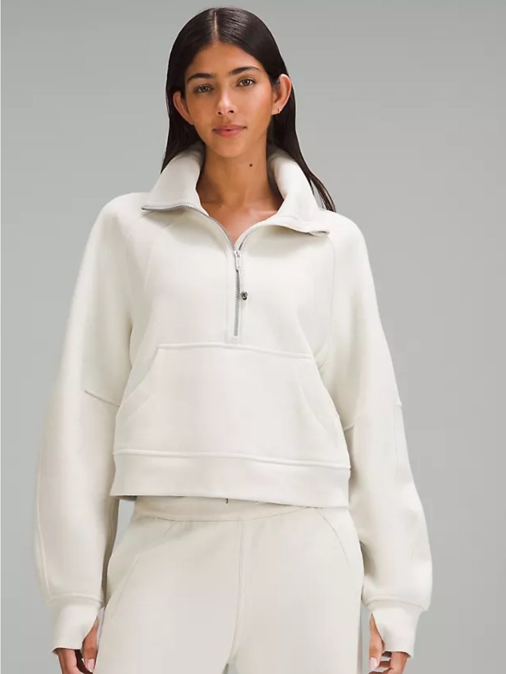 Lululemon scuba  oversized funnel half zip sweatshirt